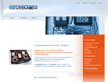 Tablet Screenshot of evomex.de